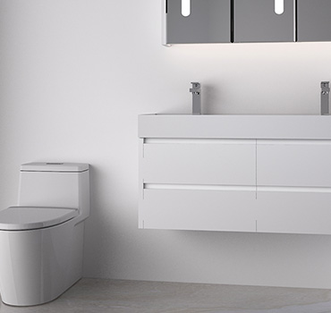 Kunden spezifischer weißer Badezimmers chrank mit Waschbecken Design